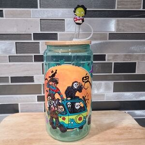 Horror Characters Handmade Glass Cup
